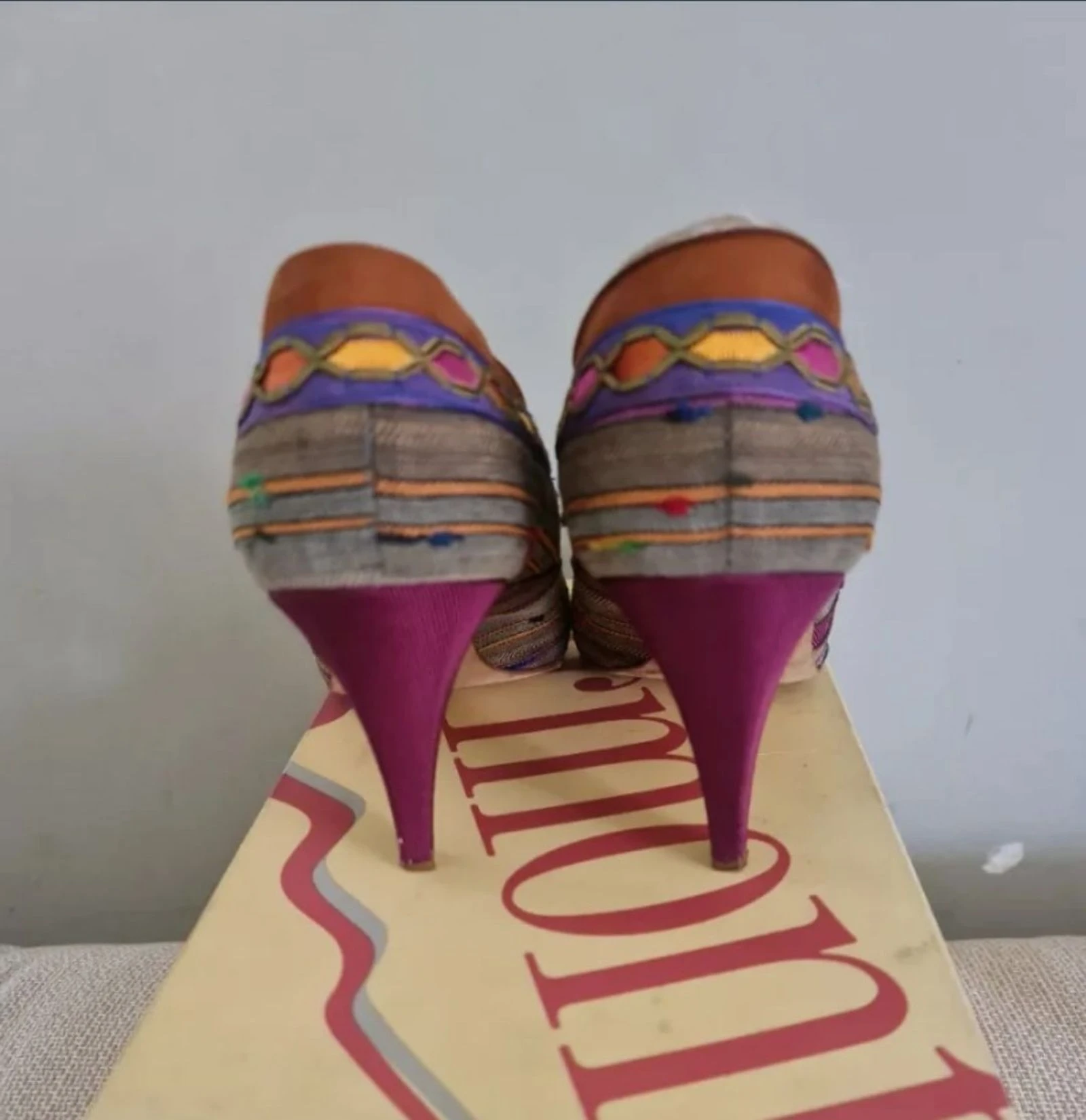 Mario Valentino Archive - Sapato Alto Vintage - Peça de Colecionador - Condição Imaculada – photo 3